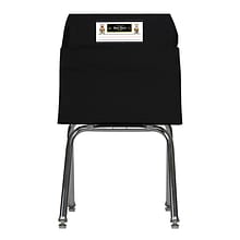 Seat Sack® Laminated Fabric Medium Seat Sack, 15, Black, 2/Bundle (SSK00115BK-2)