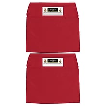 Seat Sack® Laminated Fabric Medium Seat Sack, 15, Red, 2/Bundle (SSK00115RD-2)