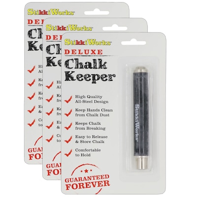 StikkiWorks Deluxe Chalk Keeper, Pack of 3 (STK33011-3)