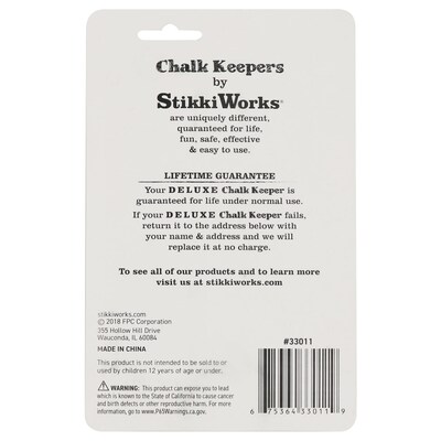 StikkiWorks Deluxe Chalk Keeper, Pack of 3 (STK33011-3)