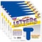 TREND 4 Casual Uppercase Ready Letters®, Blue, 71 Characters Per Pack, 6 Packs (T-1602-6)