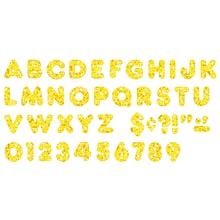 TREND 4 Sparkle Casual Uppercase Ready Letters, Yellow, 71/Pack, 3 Packs (T-1616-3)
