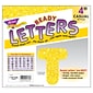 TREND 4" Sparkle Casual Uppercase Ready Letters, Yellow, 71/Pack, 3 Packs (T-1616-3)