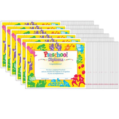 TREND Classic Preschool Diploma, 30 Per Pack, 6 Packs (T-17001-6)
