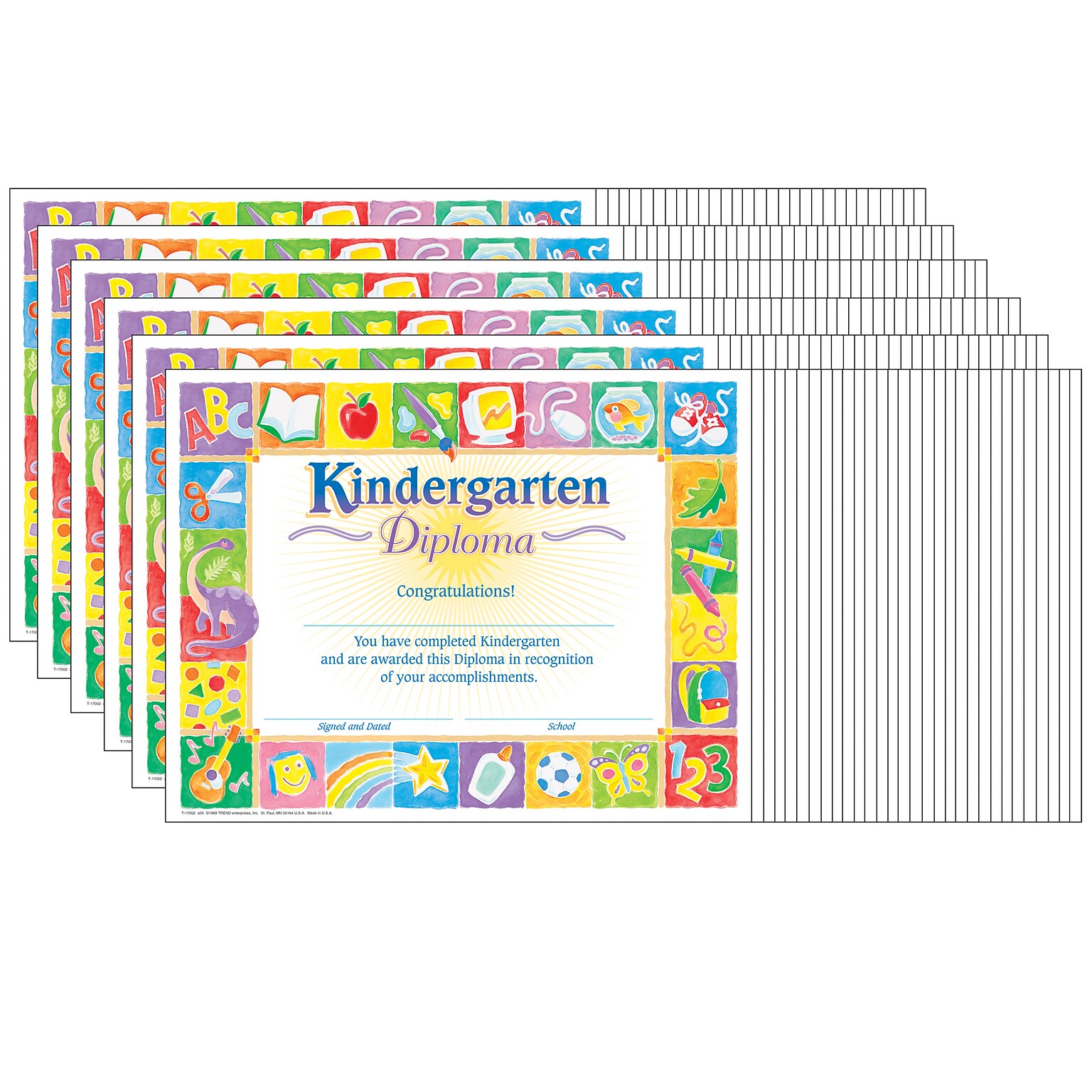 TREND Classic Kindergarten Diploma, 30 Per Pack, 6 Packs (T-17002-6)