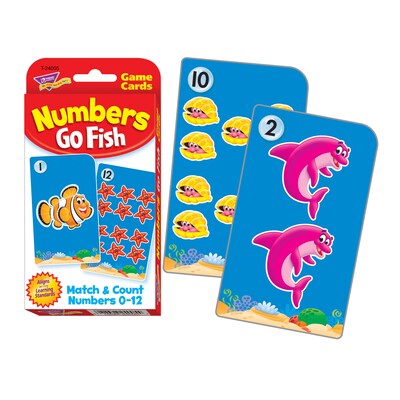 TREND Challenge Cards® Numbers Go Fish, Matching Game, Grade PK-1 (T-24005-6)