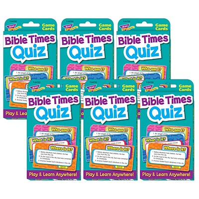 TREND Bible Times Quiz Challenge Cards®, Grade 1-6 (T-24703-6)