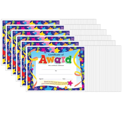 TREND Certificate of Award Colorful Classics Certificates, 30 Per Pack, 6 Packs (T-2951-6)
