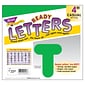 TREND 4" Casual Uppercase Ready Letters, Green, 71/Pack, 6 Packs (T-458-6)