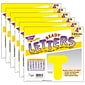 TREND 4" Casual Uppercase Ready Letters, Yellow, 71/Pack, 6 Packs (T-464-6)