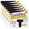 TREND 4 Casual Uppercase Ready Letters, Black, 71/Pack, 6 Packs (T-465-6)