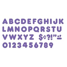 TREND 4 Casual Uppercase Ready Letters, Purple, 71/Pack, 6 Packs (T-470-6)