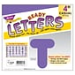 TREND 4" Casual Uppercase Ready Letters, Purple, 71/Pack, 6 Packs (T-470-6)