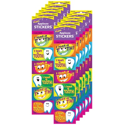 TREND I Lost a Tooth Large Applause STICKERS, 30 Per Pack, 12 Packs (T-47313-12)