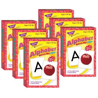 TREND Alphabet Match Me® Cards, Matching Game, Grade PK-1 (T-58001-6)