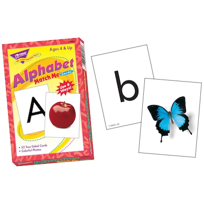 TREND Alphabet Match Me® Cards, Matching Game, Grade PK-1 (T-58001-6)
