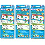 TREND Alphabets, Number, Shapes and Colors Wipe-Off Bingo Cards, Grade PK-2 (T-6601-3)