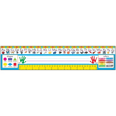 TREND Zaner-Bloser Desk Toppers Reference Name Plates, PreK-1, 3.75" x 18", 36 Per Pack, 3 Packs (T-69401-3)