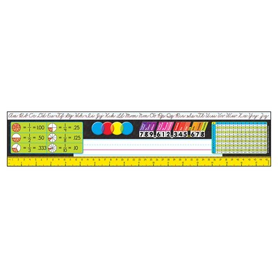 TREND Zaner-Bloser Desk Toppers Reference Name Plates, Grades 3-5, 3.75" x 18", 36 Per Pack, 3 Packs (T-69403-3)