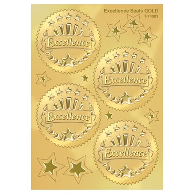 TREND 2" Excellence (Gold) Award Seals Stickers (T-74003-6)