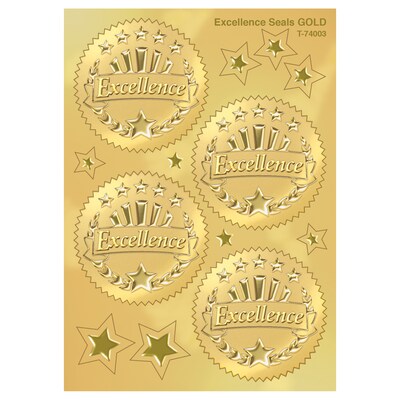 TREND 2 Excellence (Gold) Award Seals Stickers (T-74003-6)