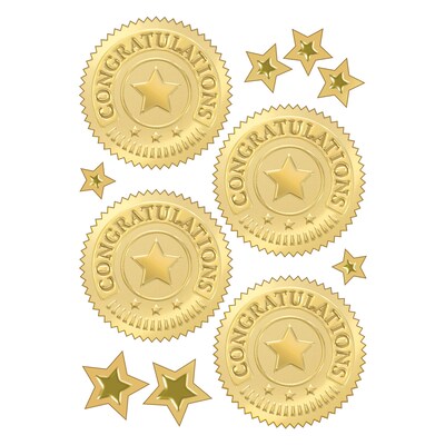 TREND 2" Congratulations (Gold) Award Seals Stickers (T-74011-6)