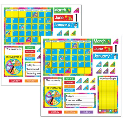TREND Year Around Calendar Bulletin Board Set, 2 Sets (T-8096-2)