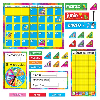 TREND Calendario Anual Spanish Bulletin Board Set, 2 Sets (T-8097-2)