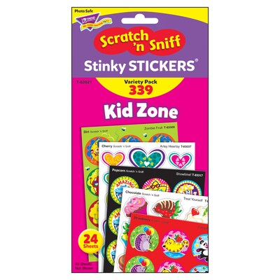 TREND Kid Zone Stinky Stickers® Variety Pack, Multicolored, 339 Per Pack, 2 Packs (T-83921-2)