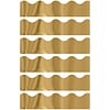 TREND Terrific Trimmers 2.25 Scalloped, Gold Metallic, 32.5 Per Pack, 6 Packs (T-91252-6)