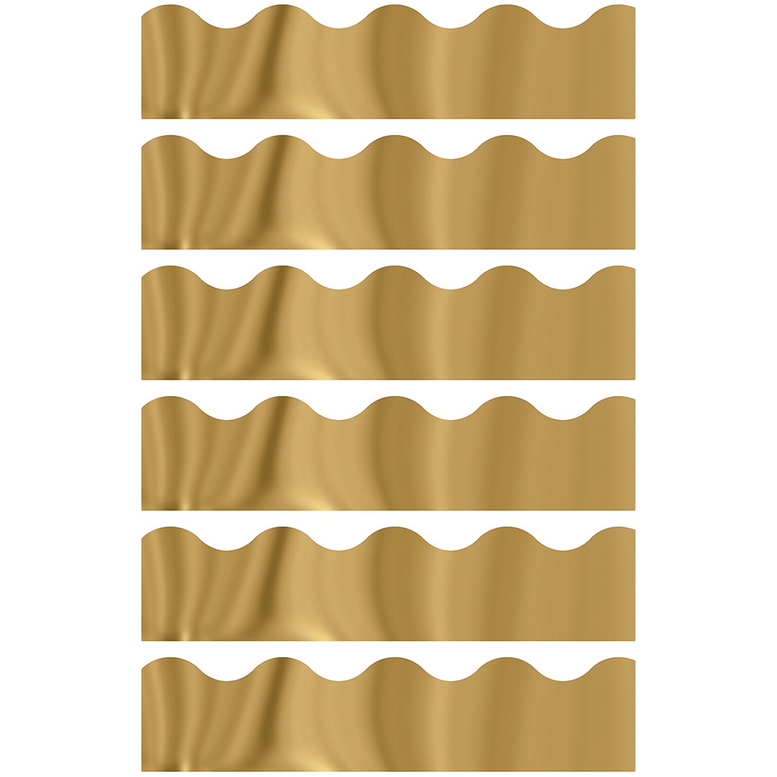 TREND Gold Metallic Terrific Trimmers®, 32.5 Per Pack, 6 Packs (T-91252-6)