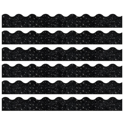 TREND Black Sparkle Terrific Trimmers®, 32.5 Per Pack, 6 Packs (T-91417-6)