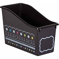 Teacher Created Resources® Plastic Chalkboard Brights Book Bin, 5.5 x 11.38 x 7.5, Multicolored,