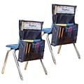 Teacher Created Resources® Canvas Chair Pocket, 15.5 x 18, Black, Pack of 2 (TCR20883-2)