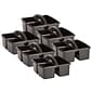 Teacher Created Resources® Plastic Storage Caddy, 9" x 9.25" x 5.25", Black, Pack of 6 (TCR20902-6)