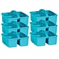 Teacher Created Resources® Plastic Storage Caddy, 9" x 9.25" x 5.25", Teal, Pack of 6 (TCR20911-6)