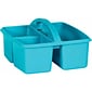 Teacher Created Resources® Plastic Storage Caddy, 9" x 9.25" x 5.25", Teal, Pack of 6 (TCR20911-6)
