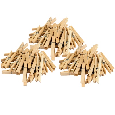 Teacher Created Resources 2.87 Clothespins, Natural, 50 Per Pack, 3 Packs (TCR20932-3)