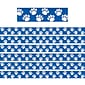 Teacher Created Resources 3" Straight Border, Blue with White Paw Prints, 35' Per Pack, 6 Packs (TCR4620-6)