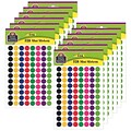 Teacher Created Resources Colorful Circles Mini Stickers, 3/8 Diameter, 528 Per Pack, 12 Packs (TCR