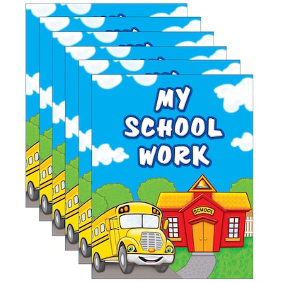 Teacher Created Resources Glossy Finish, 2-Pocket Folder, Multicolored Pack of 6 (TCR4939-6)