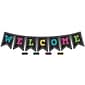 Teacher Created Resources Chalkboard Brights Pennants Welcome Bulletin Board Display, Pack of 2 (TCR5614-2)