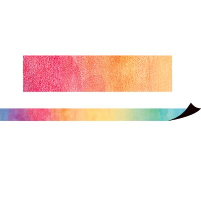 Teacher Created Resources 1.5 Straight Magnetic Border, Watercolor, 24 Per Pack, 3 Packs (TCR77148