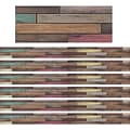 Teacher Created Resources 3 Straight Border, Reclaimed Wood Design, 35 Per Pack, 6 Packs (TCR8838-