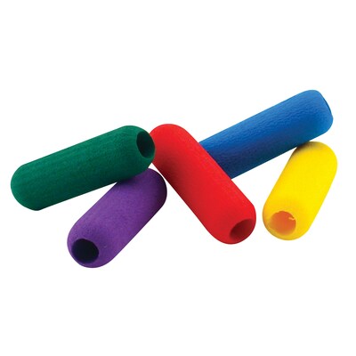 The Pencil Grip Foam Pencil Grips, Assorted Colors, 36/Pack, 2 Packs (TPG16436-2)