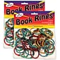 The Pencil Grip Book Rings, 1" Capacity, Assorted Metallics, 50/Pack, 2 Packs (TPG189-2)