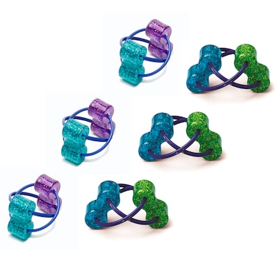 The Pencil Grip™ Loopeez, Sensory Ring Fidget Toy, Multicolored, Pack of 6
