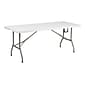 Flash Furniture Elon Folding Table, 72" x 30", Granite White (DADYCZ183Z)