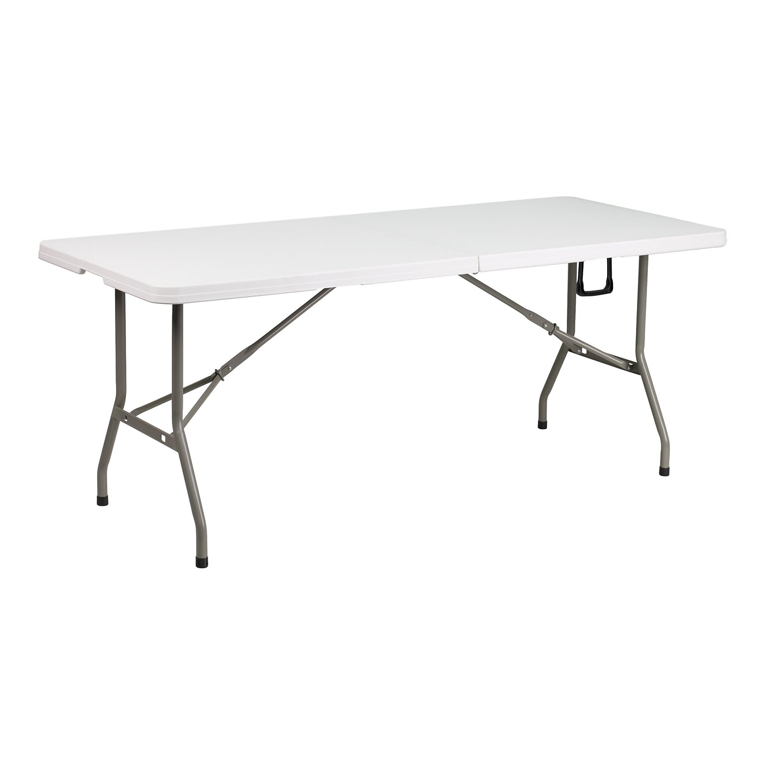 Flash Furniture Elon Folding Table, 72 x 30, Granite White (DADYCZ183Z)