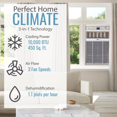 Keystone 10000 BTU Window Air Conditioner with Remote, White (KSTSW10A)